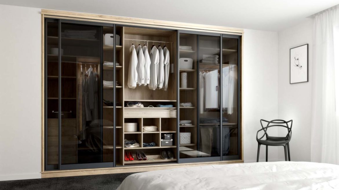 Dressing porte verre fumé